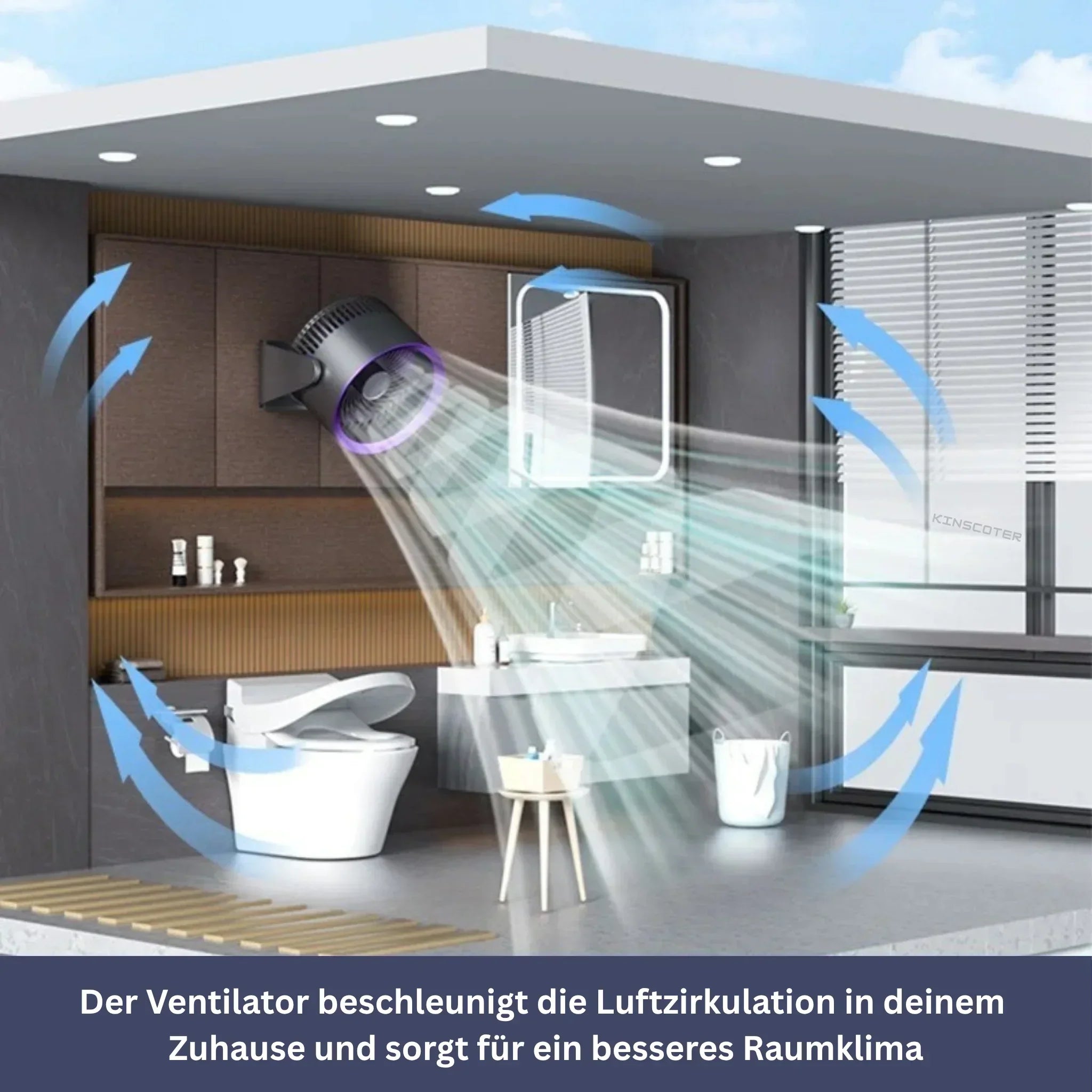 3-in-1 Fan with Oscillation Function