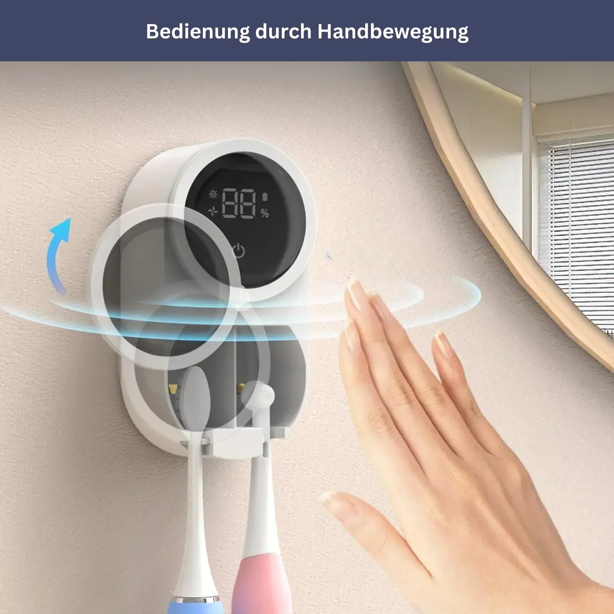 Smart Toothbrush Holder with Cleaning Function