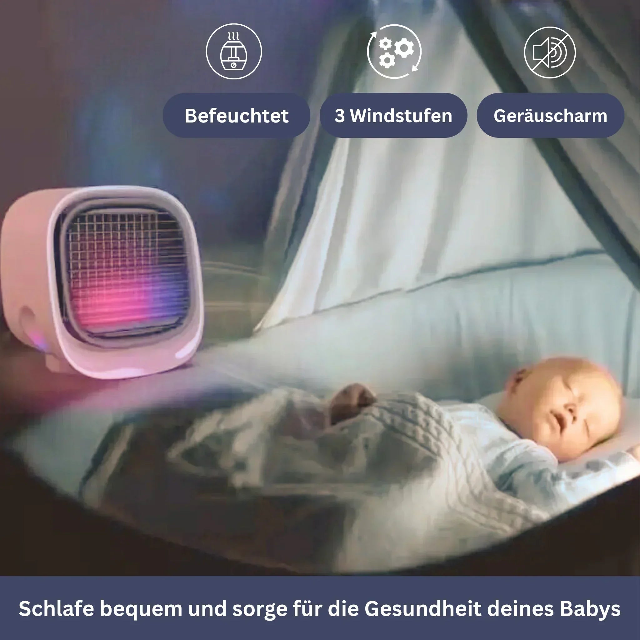 Small Air Cooler with USB Connection