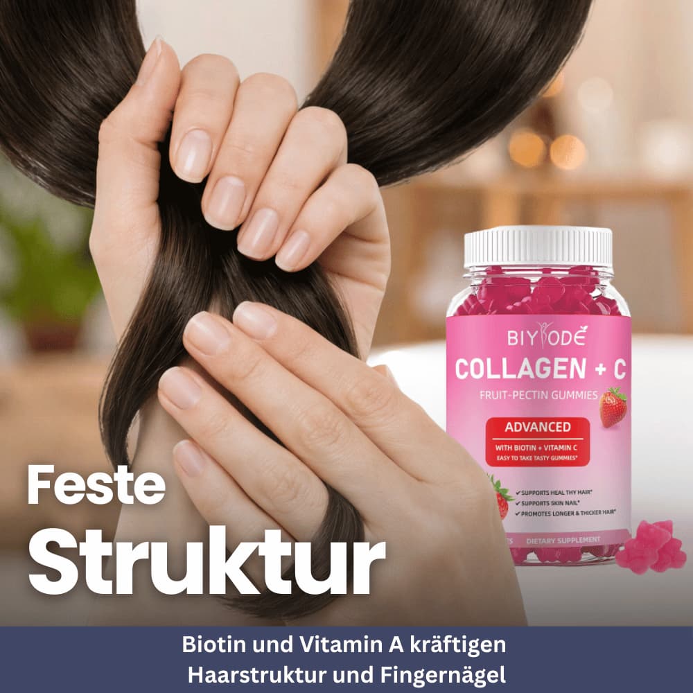 Collagen + Vitamin C Gummies for Skin, Hair & Nails