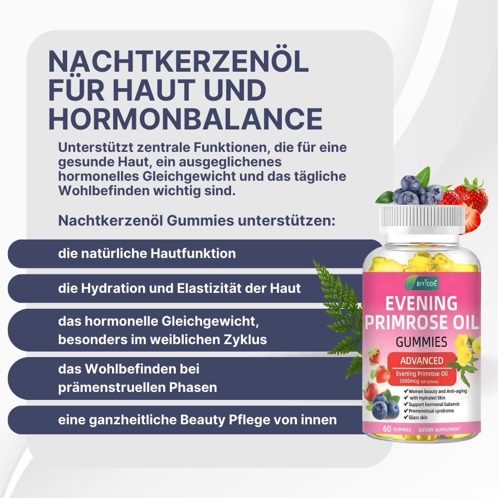 Evening Primrose Oil Gummies – For Skin & Hormonal Balance