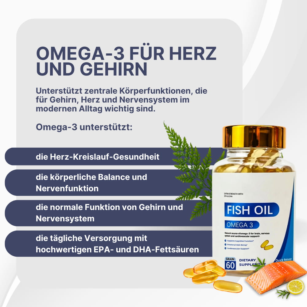 Omega-3 Fish Oil Softgel Capsules