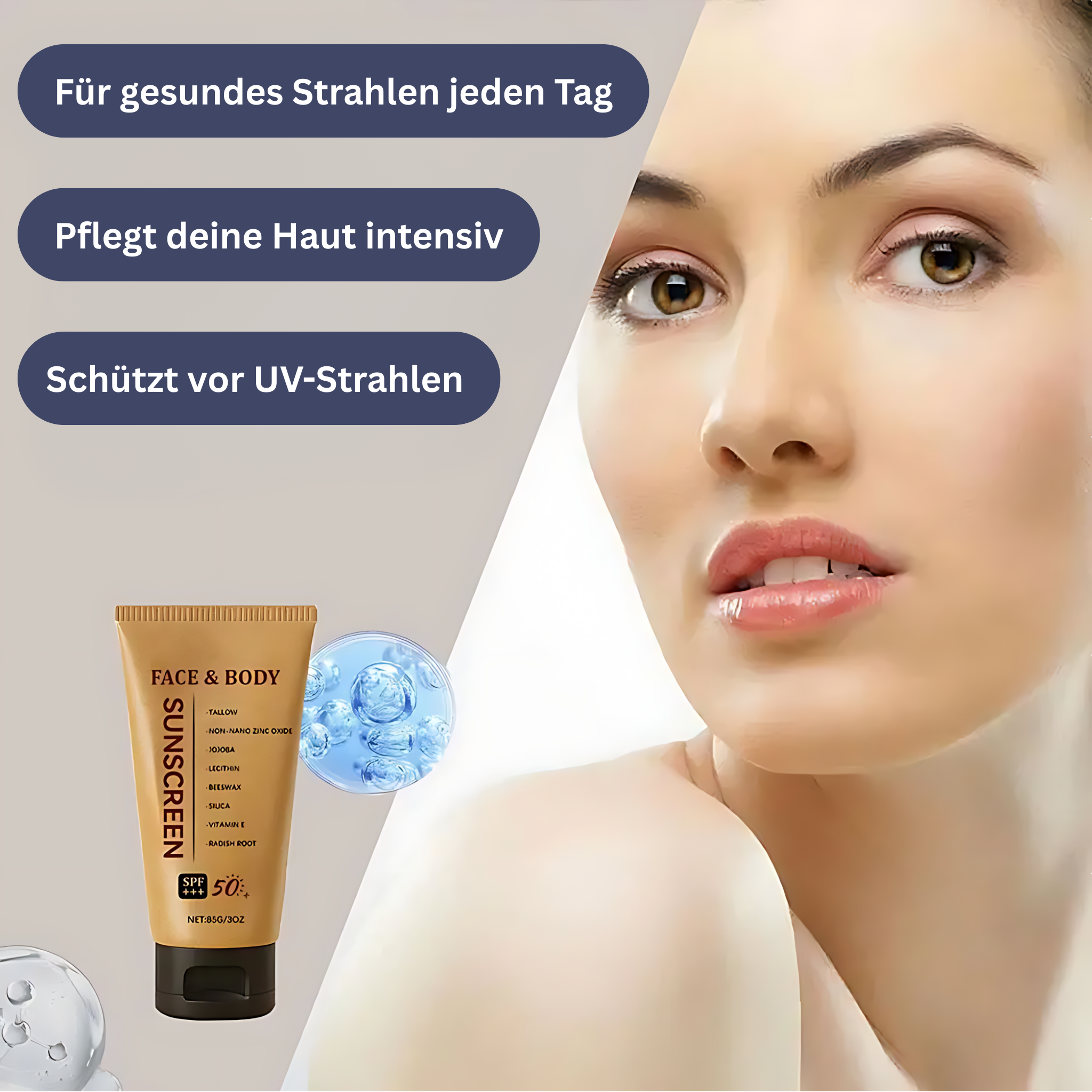 Beef Tallow Mineral Sunscreen SPF 50