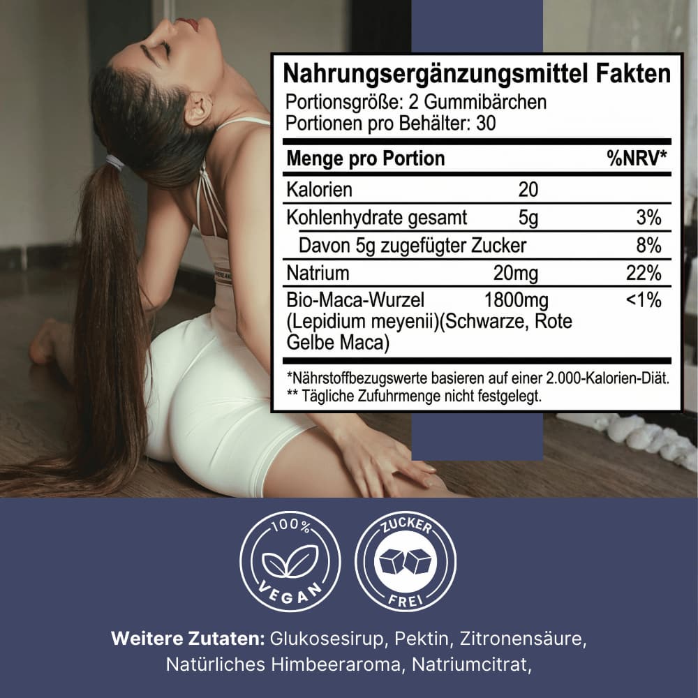 Maca Gummies for Women – Energy & Well-Being