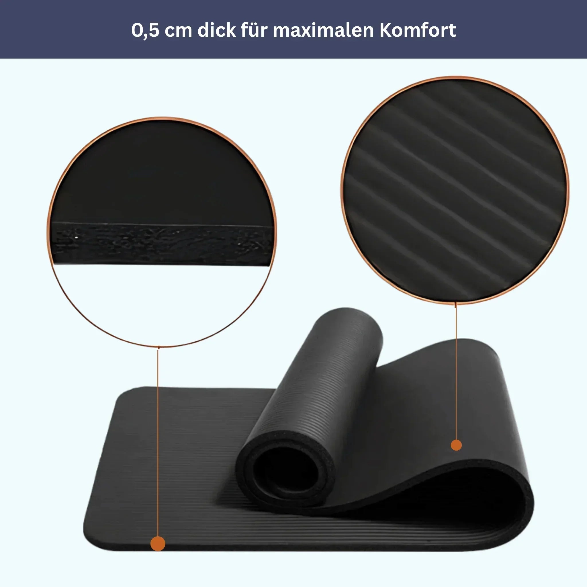 Premium Yoga Mat with Carry Strap